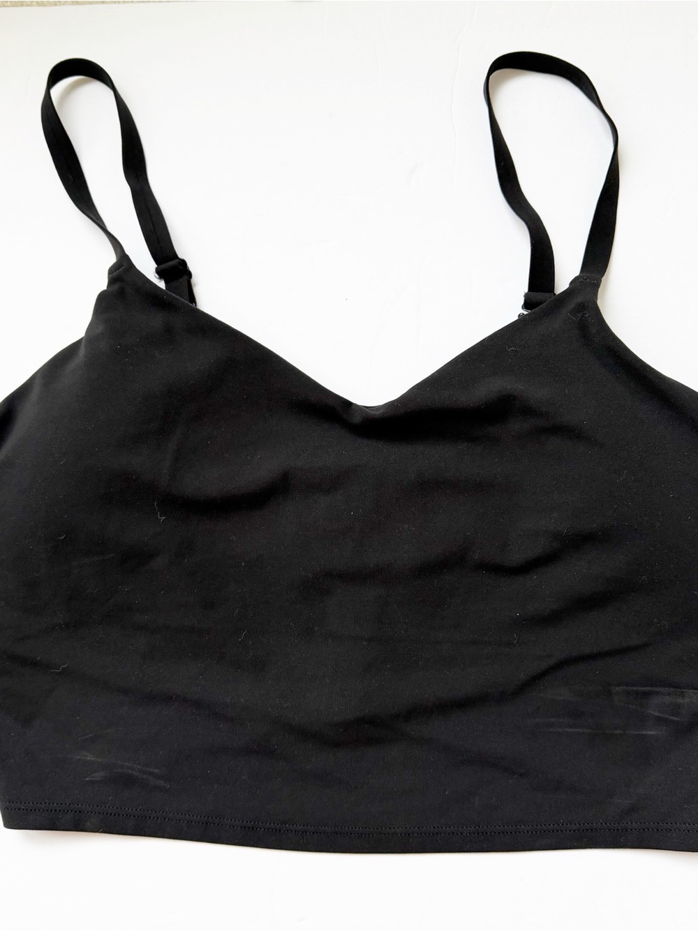 Like New Athleta black bralette with bra shelf  1X